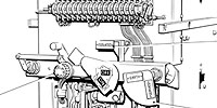 Black and White 3D Circuit Breaker Hand Conventional Illustration